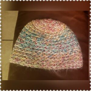 Multicolor Knit Beanie and Ear Band
